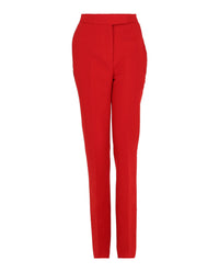 Ferragamo Womens Straight Leg Wool Trousers
