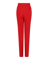 Ferragamo Womens Straight Leg Wool Trousers