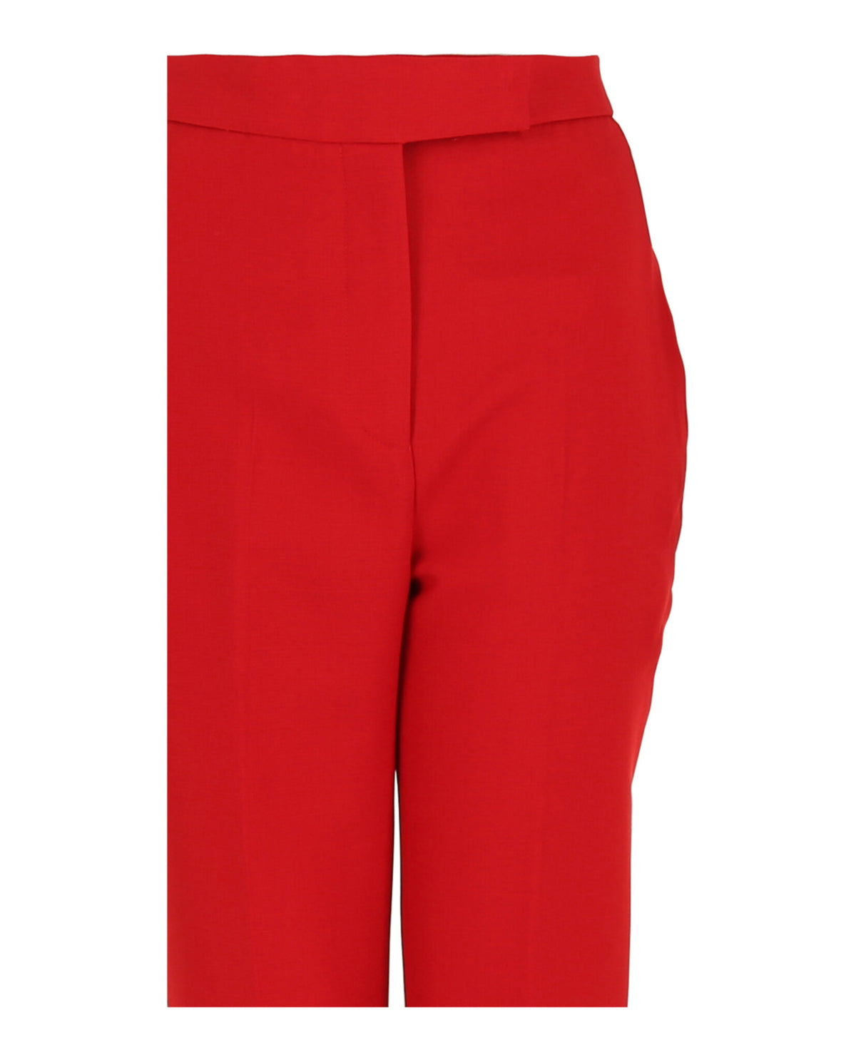 Ferragamo Womens Straight Leg Wool Trousers
