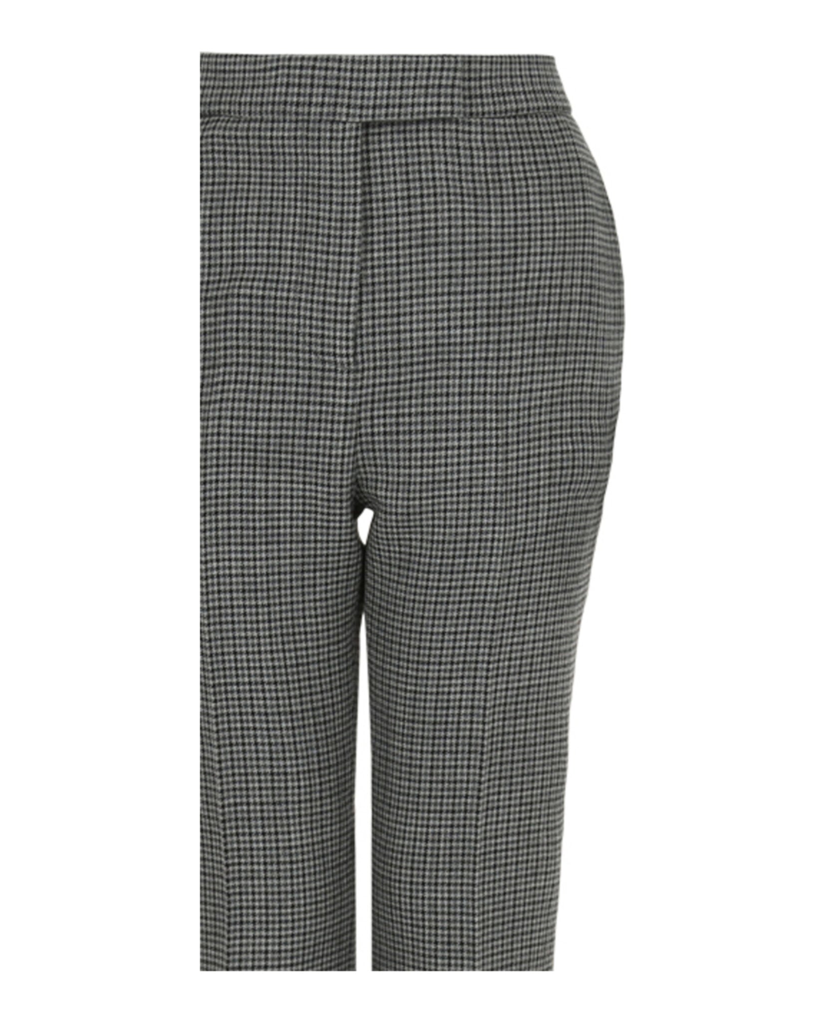 Ferragamo Womens Wool Houndstooth Trousers