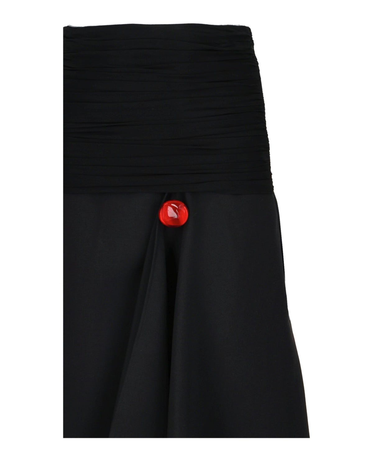 Ferragamo Womens Ruched Jersey-Waist Slit Hem Maxi Skirt