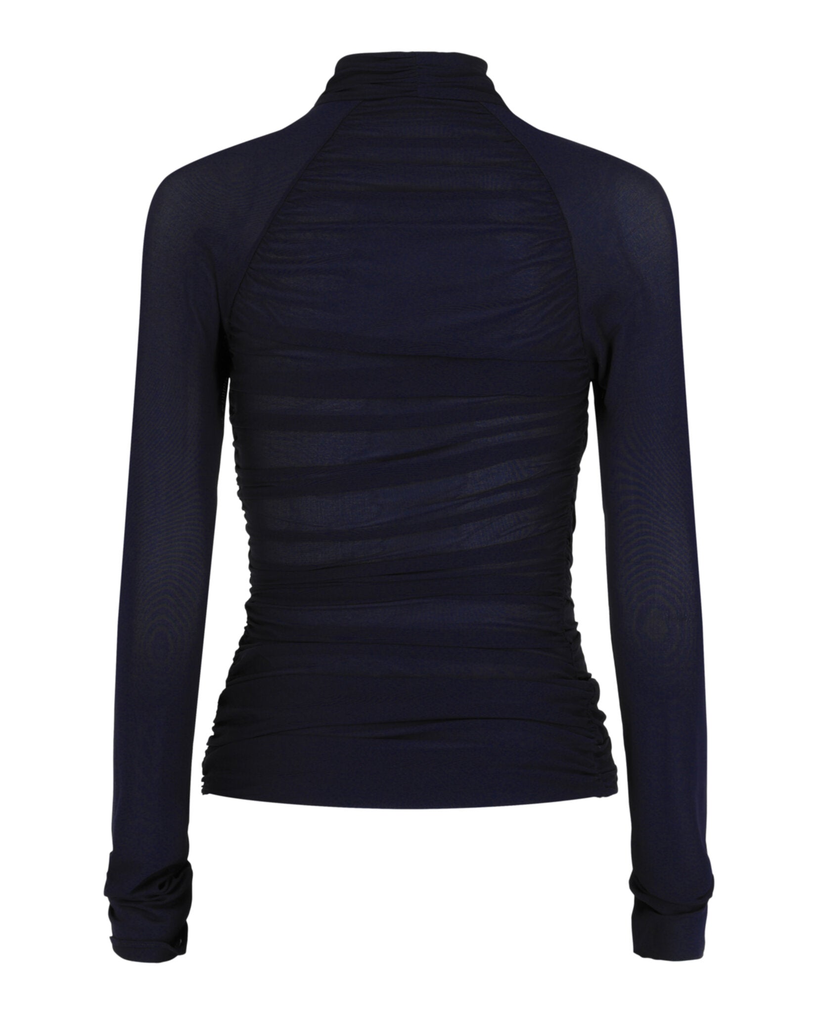 Ferragamo Womens Ruched Long-Sleeve Top