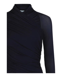 Ferragamo Womens Ruched Long-Sleeve Top