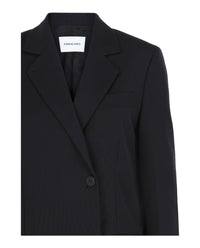 Ferragamo Womens Single-Breasted Wool Blazer