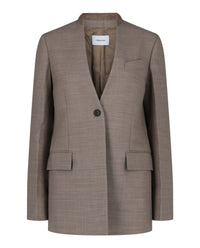 Ferragamo Womens Single-Breasted Wool Blazer