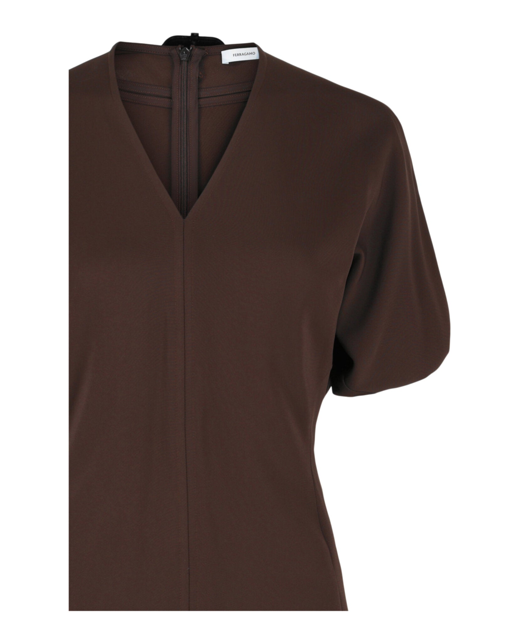 Ferragamo Womens Flared Mini Dress