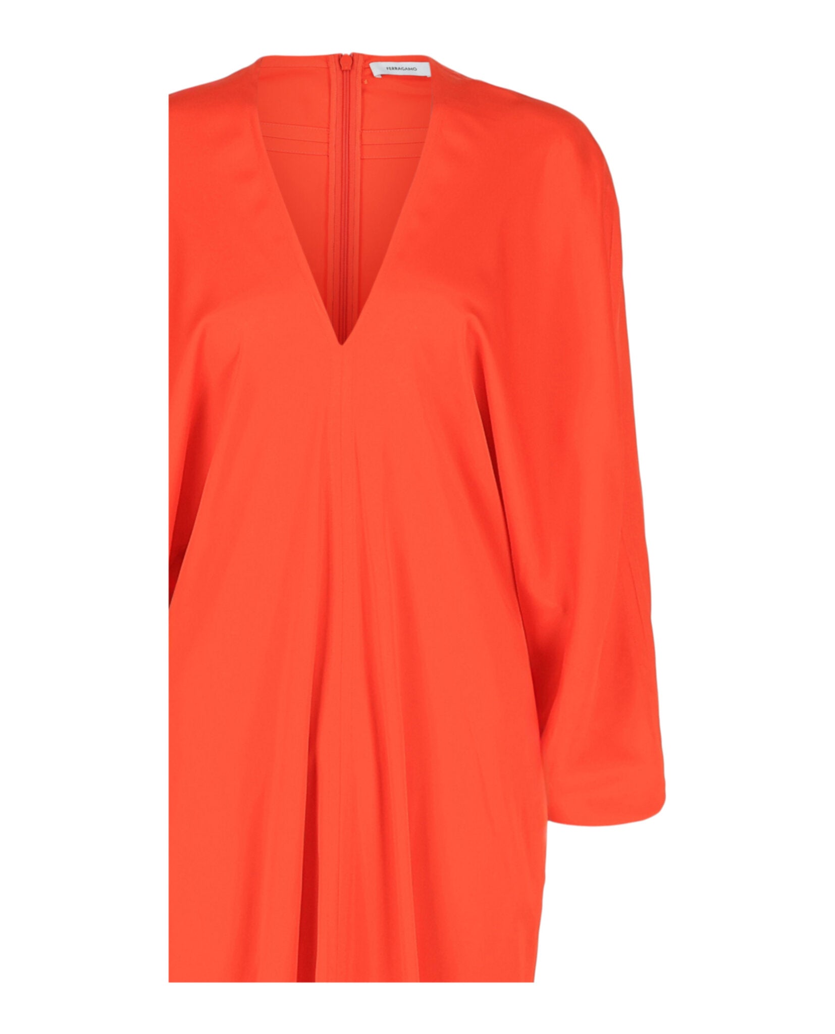 Ferragamo Womens V-Neck Maxi Dress