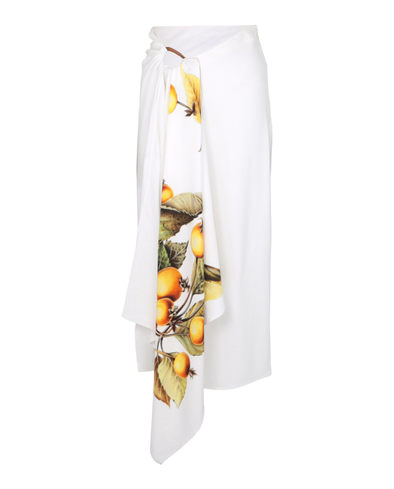 Ferragamo Womens Asymmetrical Draped Skirt