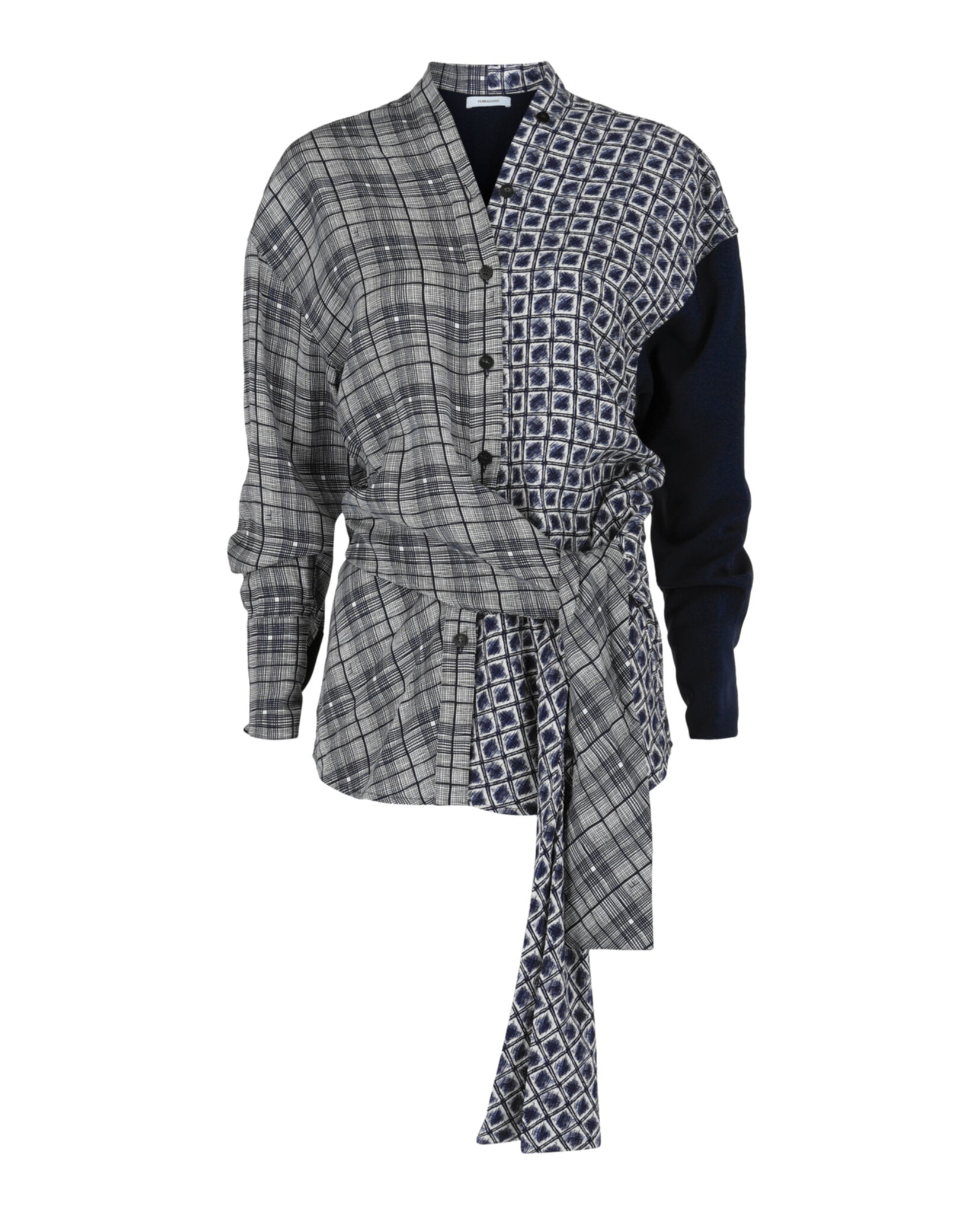 Ferragamo Womens Dual Printed Shirt