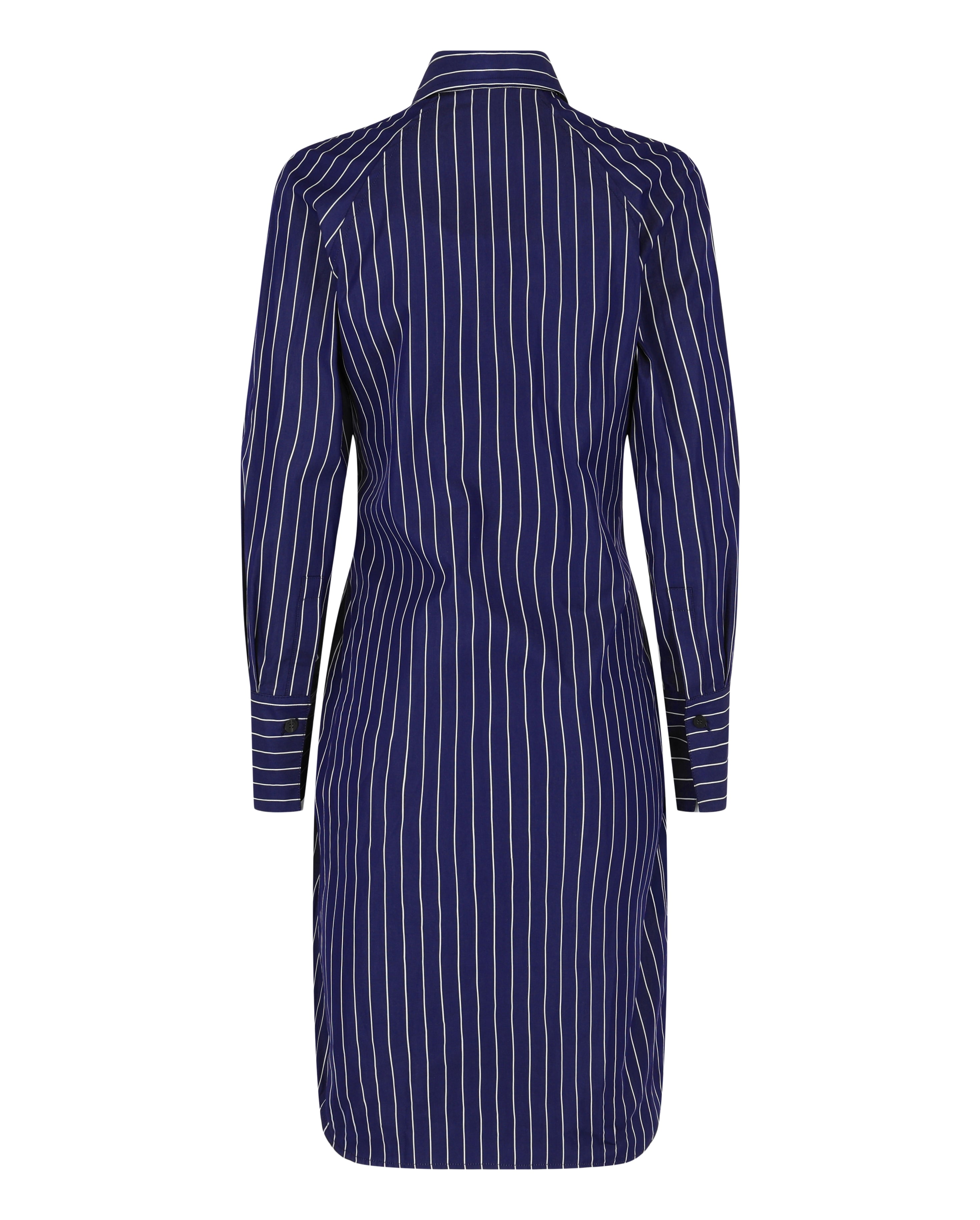 Ferragamo Womens Pinstriped Shirt Dress