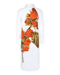 Ferragamo Womens Botanical Print Shirt Dress