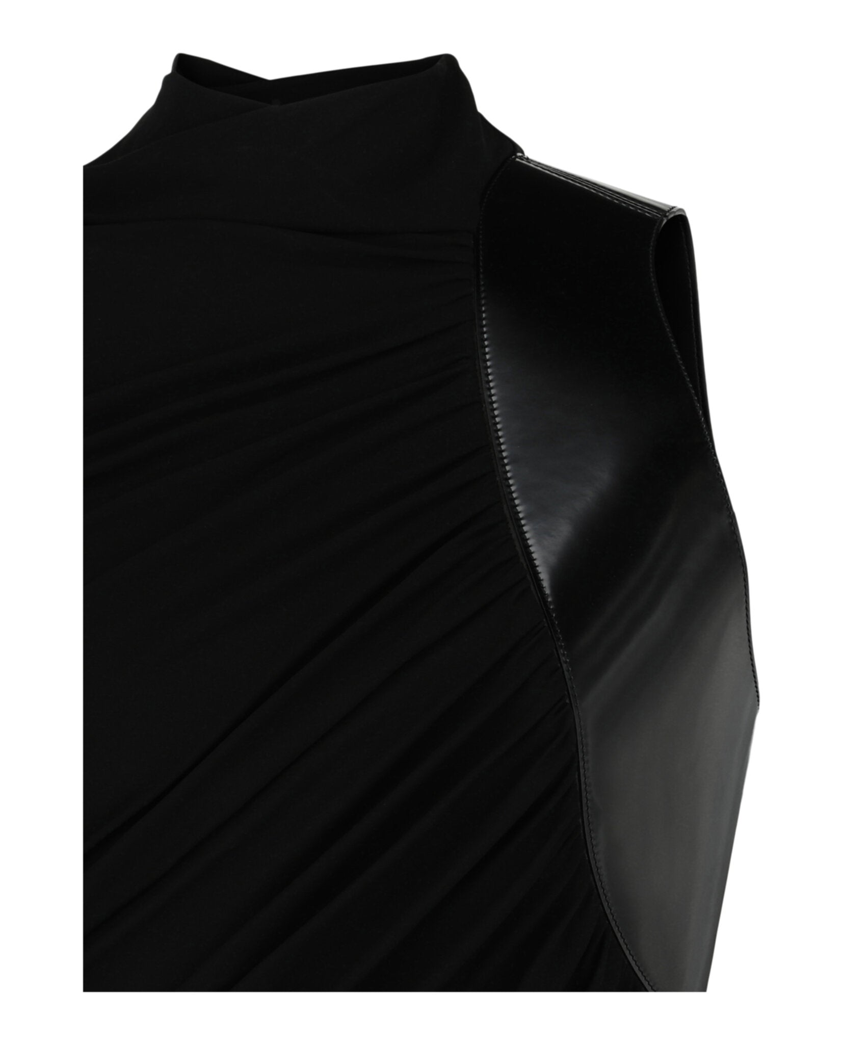 Ferragamo Womens Panelled Draped Top