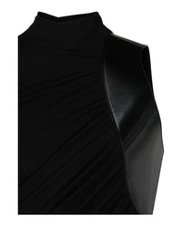 Ferragamo Womens Panelled Draped Top