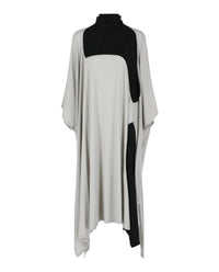 Ferragamo Womens High Neck Kaftan With Sash Inlay