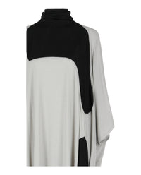 Ferragamo Womens High Neck Kaftan With Sash Inlay