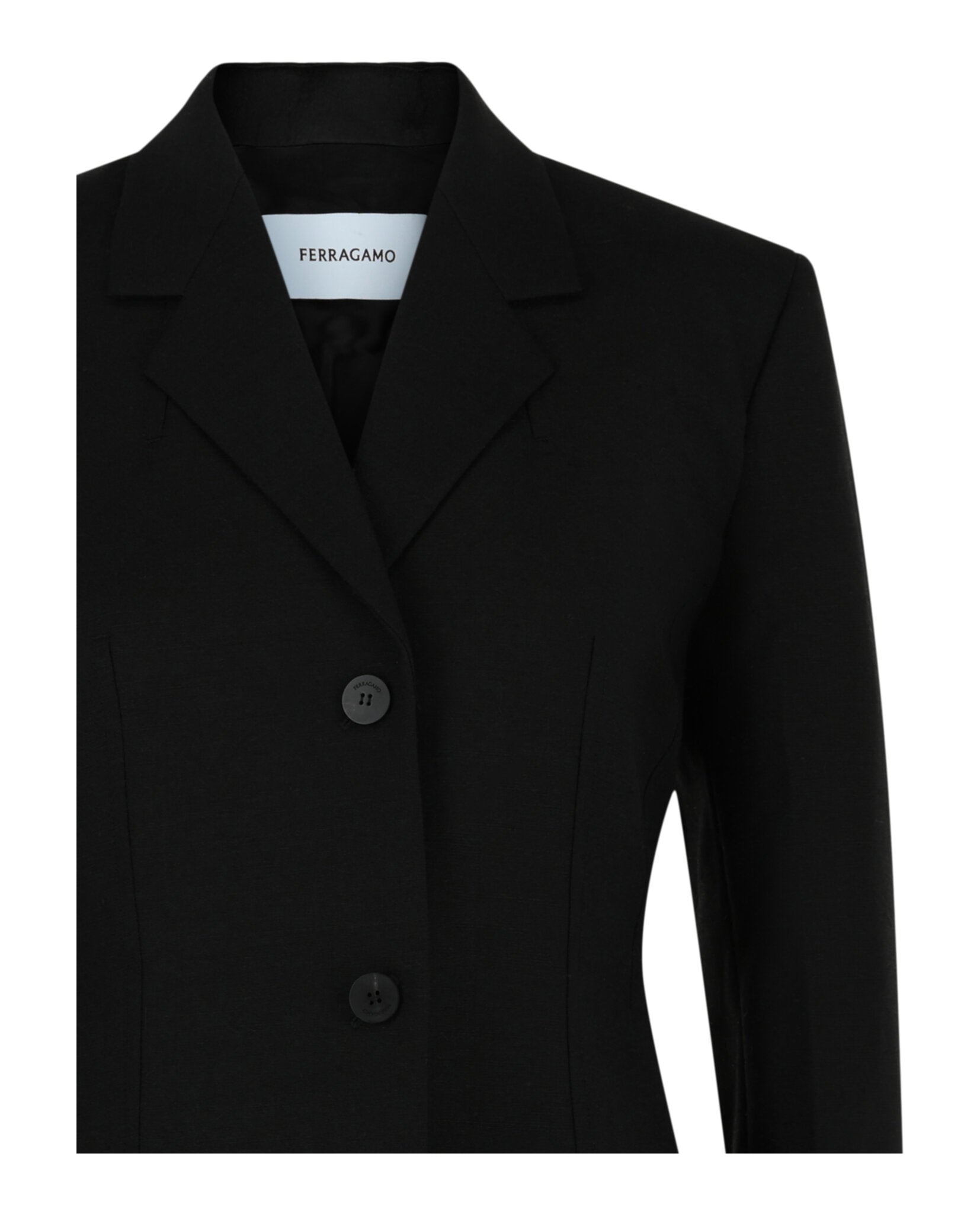Ferragamo Ferragamo Womens Wool Blend Blazer