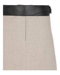 Ferragamo Womens Skirt With Removable Leather Belt