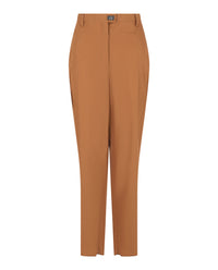 Ferragamo Ferragamo Womens Creased Cropped Trousers