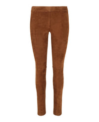 Ferragamo Womens Suede Leggings