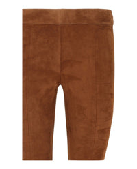 Ferragamo Womens Suede Leggings