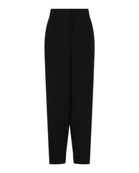 Ferragamo Womens Cuffed Wide-Leg Trousers