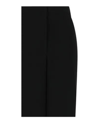 Ferragamo Womens Cuffed Wide-Leg Trousers