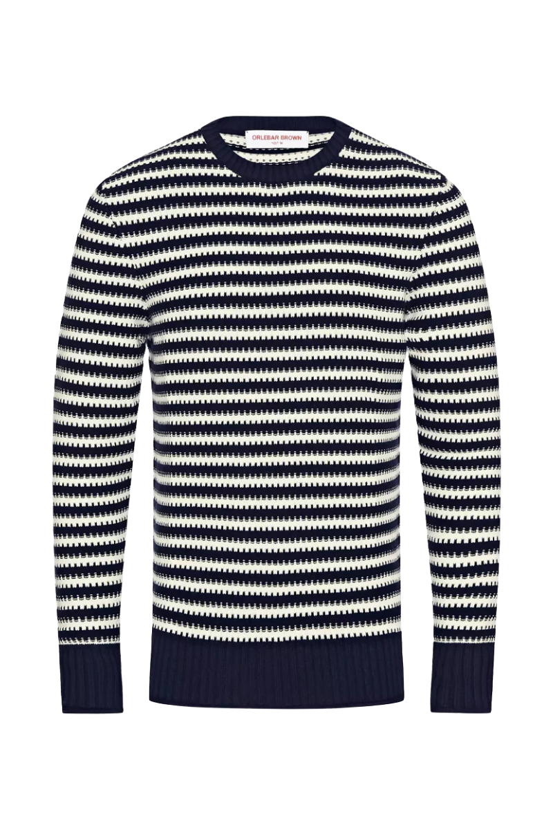 Orlebar Brown Ned Classic Stripe-276054-Navy/white Sand