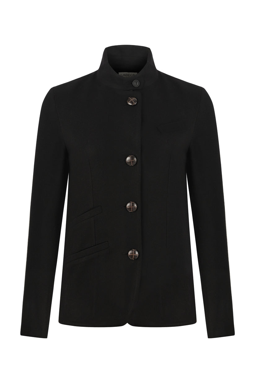 Black Wool Blazer