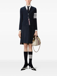 Thom Browne Women Pleated Wool Midi Skirt
