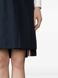 Thom Browne Women Pleated Wool Midi Skirt