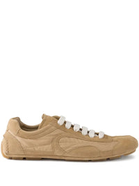 Prada Women Montecarlo Re-Edition 2005 Suede And Re-Nylon Sneakers