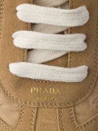 Prada Women Montecarlo Re-Edition 2005 Suede And Re-Nylon Sneakers