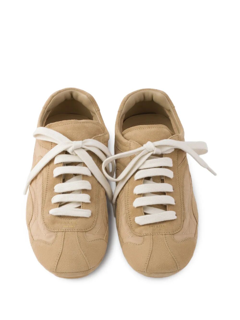 Prada Women Montecarlo Re-Edition 2005 Suede And Re-Nylon Sneakers