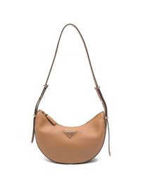 Prada Women Arqué Leather Shoulder Bag