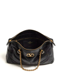 Valentino Garavani Women Valentino Garavani Panthea Shoulder Bag In Nappa Leather With Chevron Pattern
