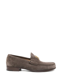 VALENTINO GARAVANI V Logo Plaque Suede Loafers Women