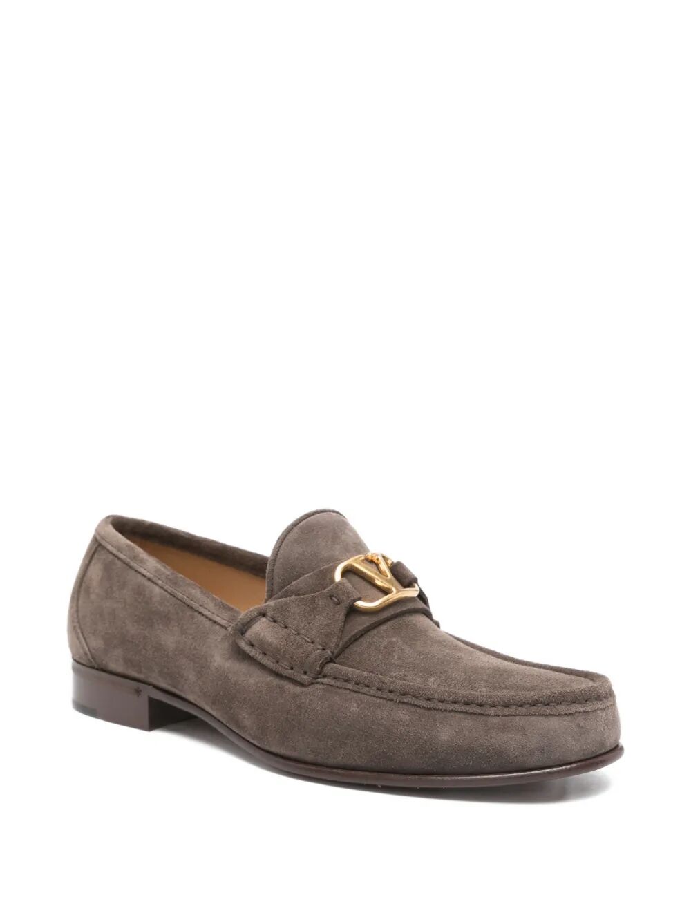 VALENTINO GARAVANI V Logo Plaque Suede Loafers Women