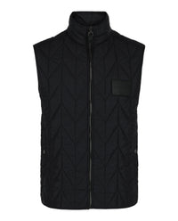 Ferragamo Mens Chevron Quilted Vest