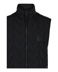 Ferragamo Mens Chevron Quilted Vest