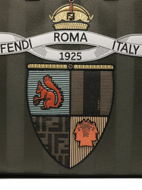 Fendi Men Fendi Club Pequin Canvas Shopper Bag