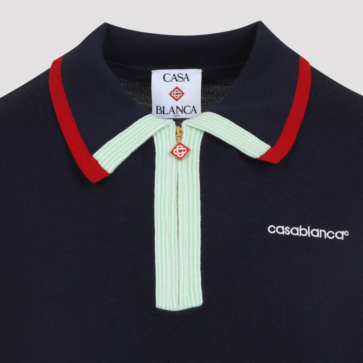 Casablanca Knitted Track Polo Men