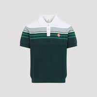 Casablanca Boucle Stripe Knitted Polo Men