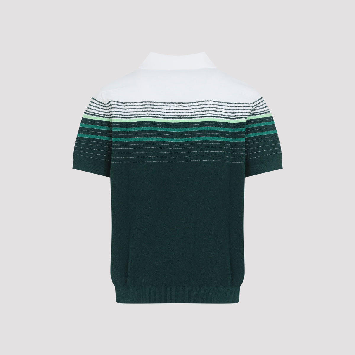 Casablanca Boucle Stripe Knitted Polo Men