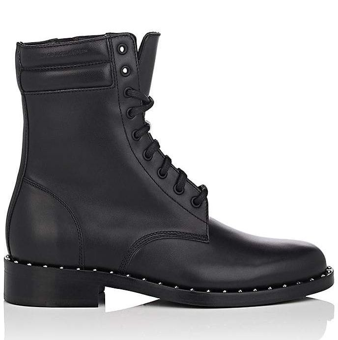 Off-White OffWhite Studded Leather Ankle Boots
