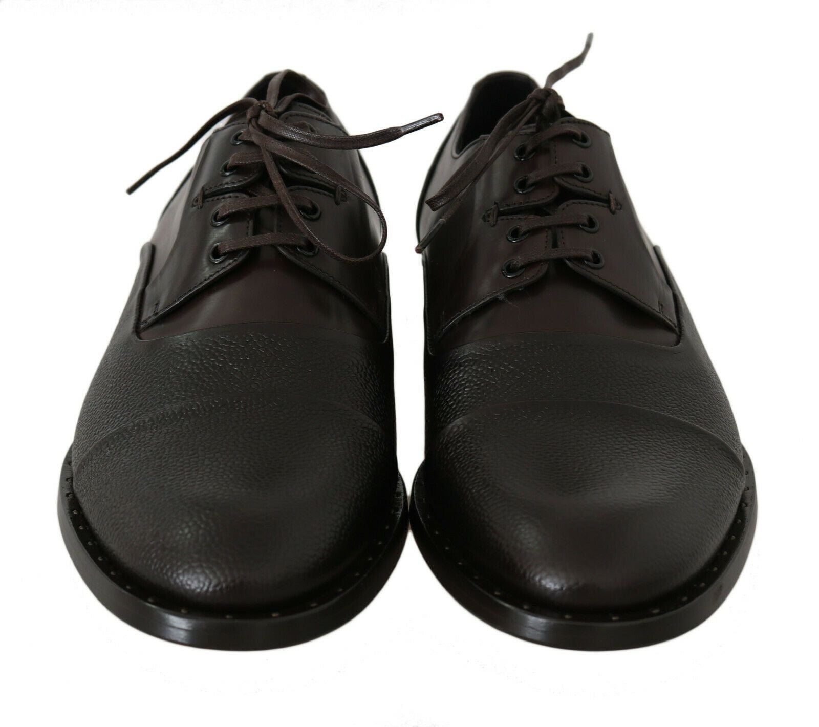 Dolce & Gabbana Dolce & Gabbana Brown Leather Laceups Dress Mens Men's Shoes