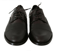 Dolce & Gabbana Dolce & Gabbana Brown Leather Laceups Dress Mens Men's Shoes