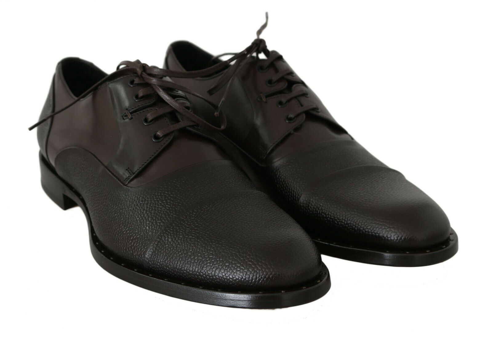 Dolce & Gabbana Dolce & Gabbana Brown Leather Laceups Dress Mens Men's Shoes