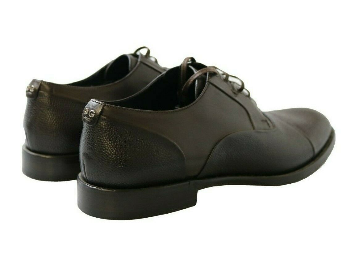 Dolce & Gabbana Dolce & Gabbana Brown Leather Laceups Dress Mens Men's Shoes