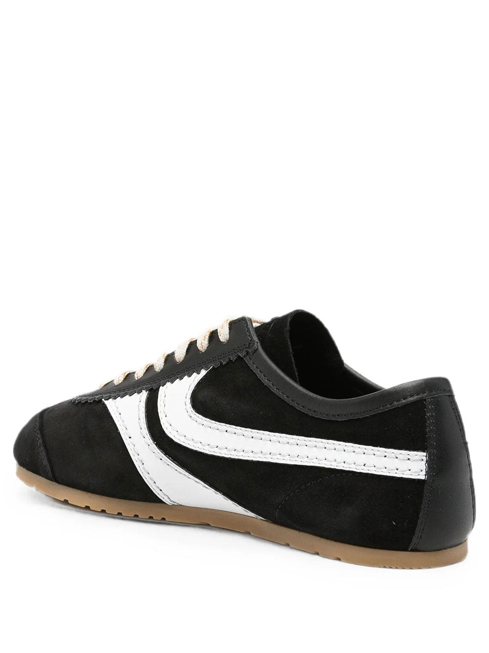 DRIES VAN NOTEN Suede Sneakers With Leather Inserts Women