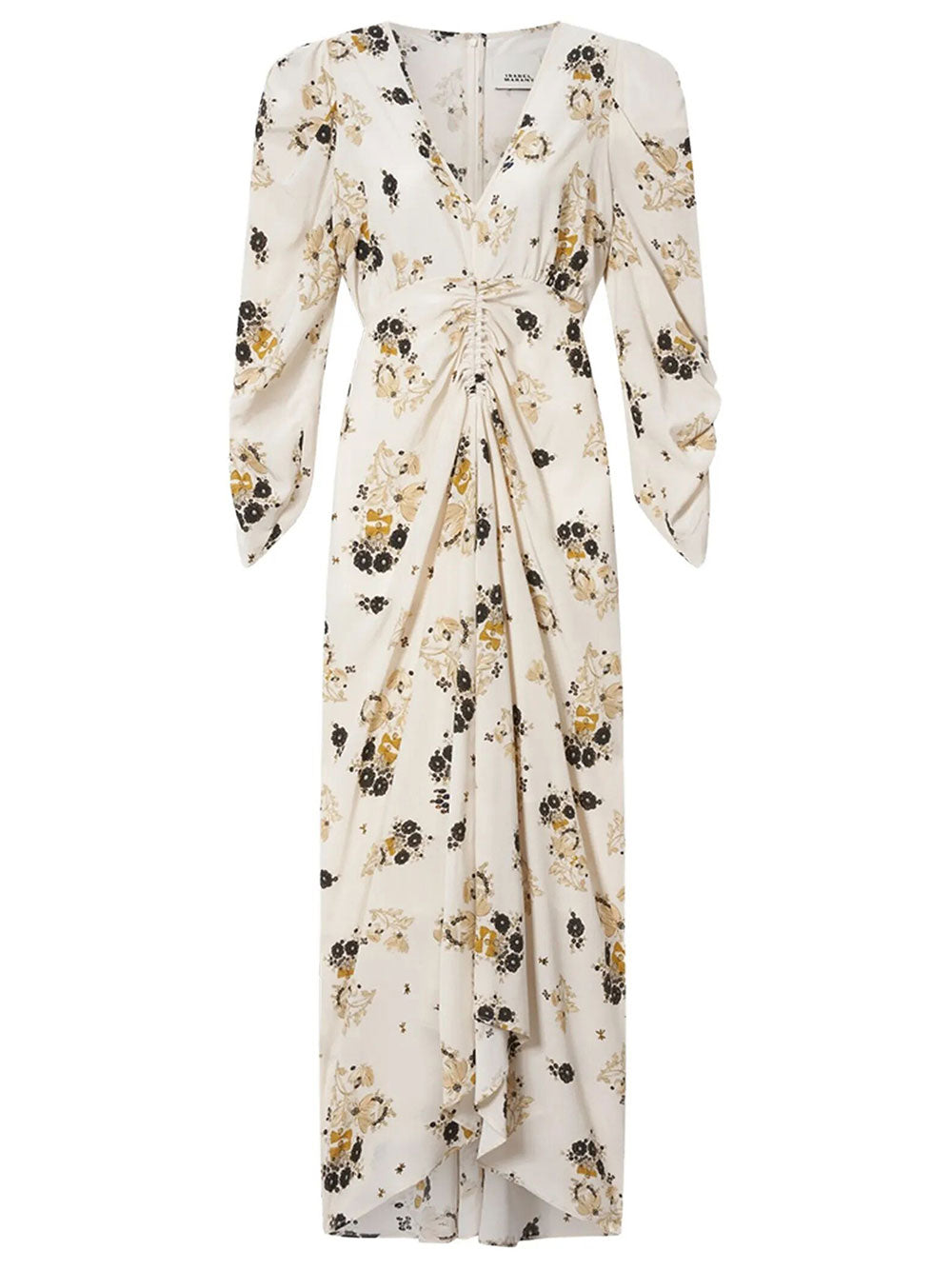 ISABEL MARANT Albini Printed Silk Midi Dress Women